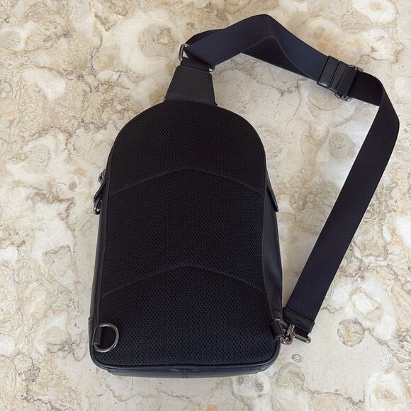 Coach West Pack In Signature Canvas Unisex Backpack Leather Monogram - Picture 7 of 15